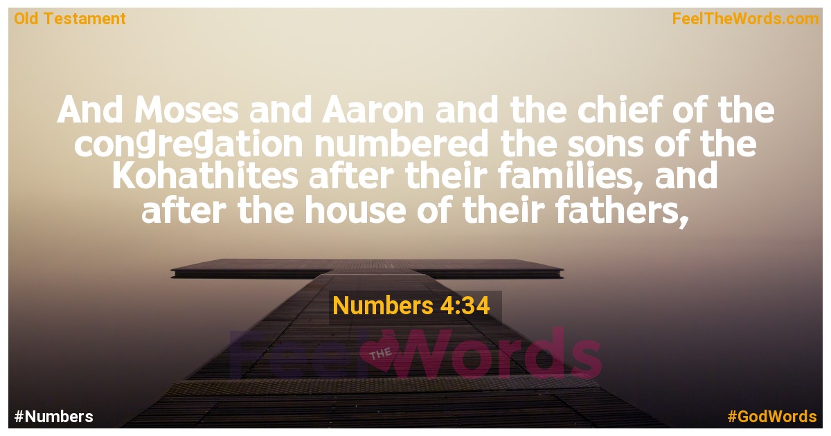 Numbers 4:34