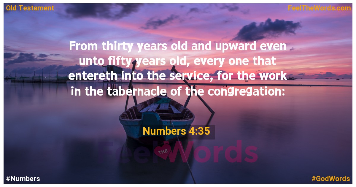 Numbers 4:35