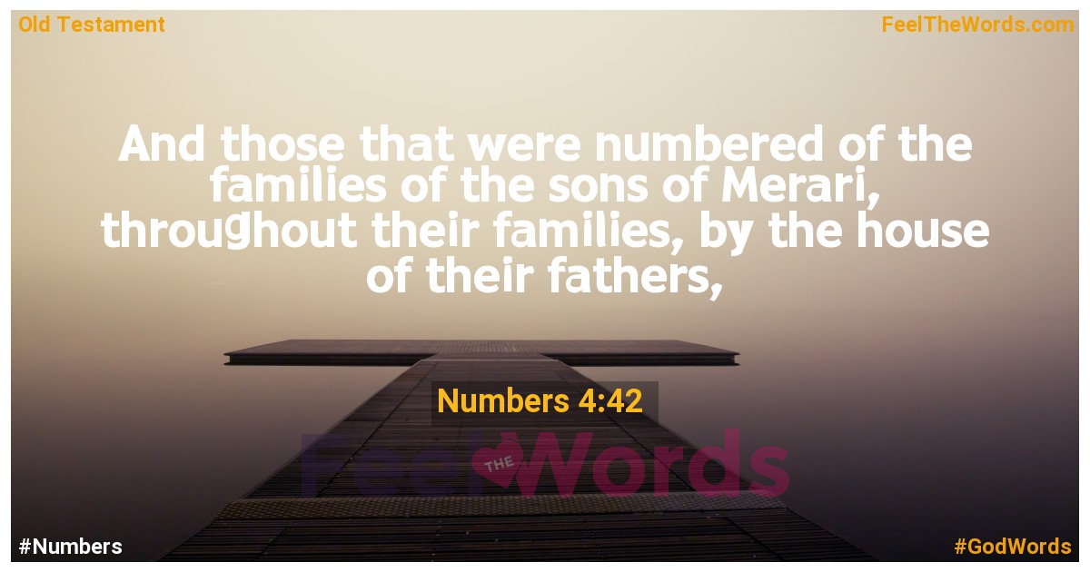 Numbers 4:42