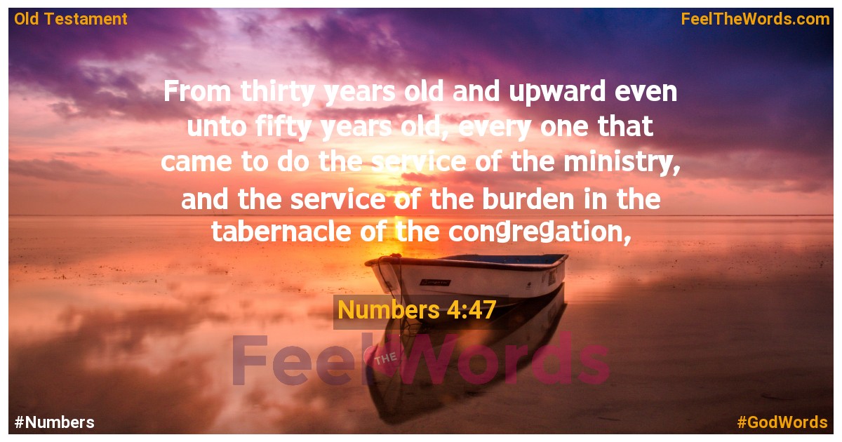 Numbers 4:47