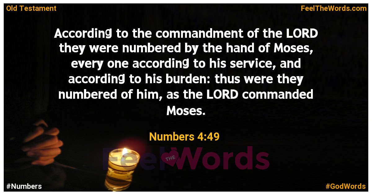 Numbers 4:49
