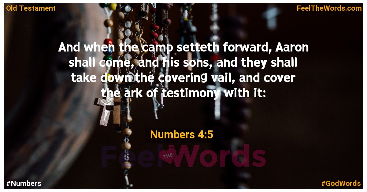 Numbers 4:5
