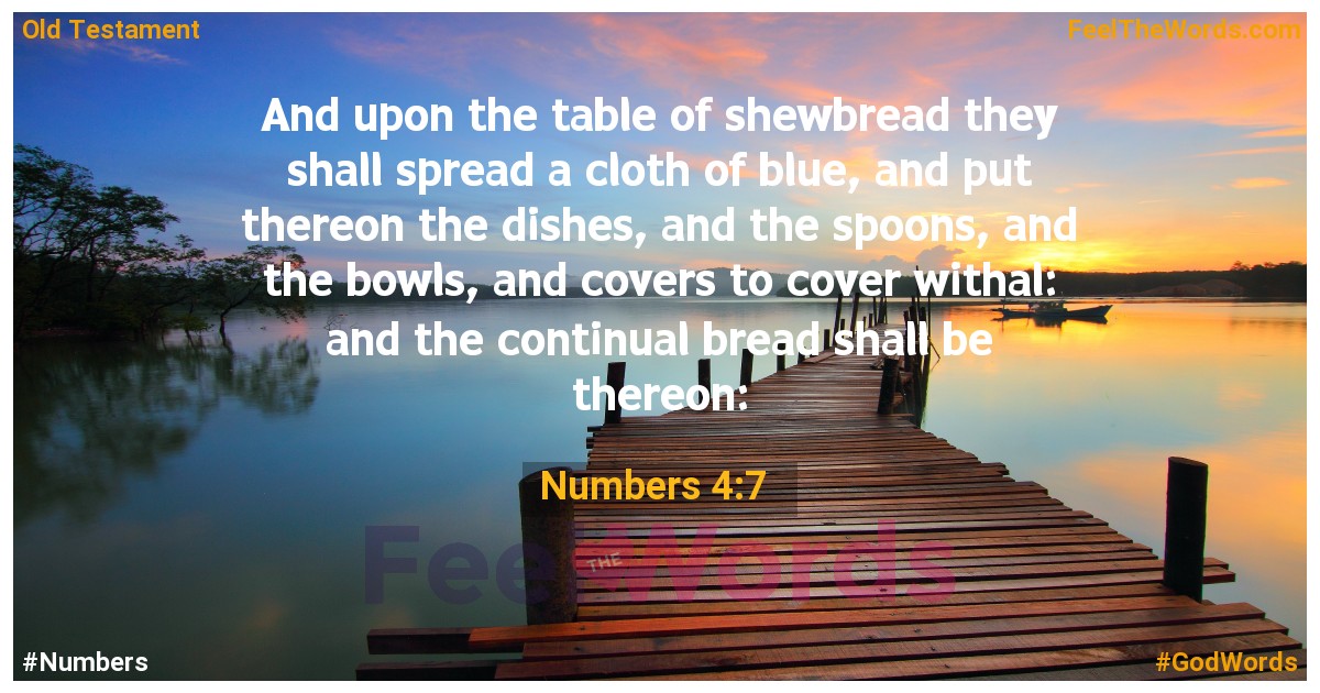 Numbers 4:7