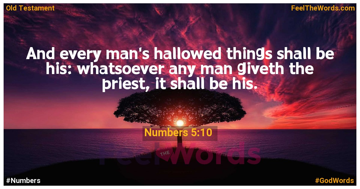 Numbers 5:10
