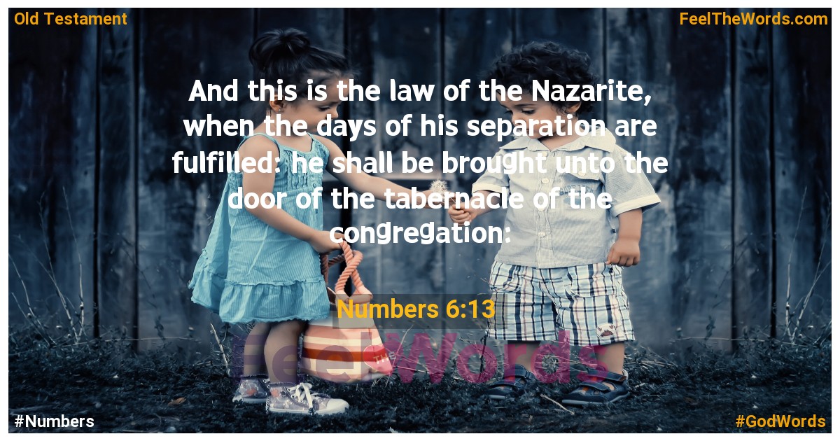 Numbers 6:13