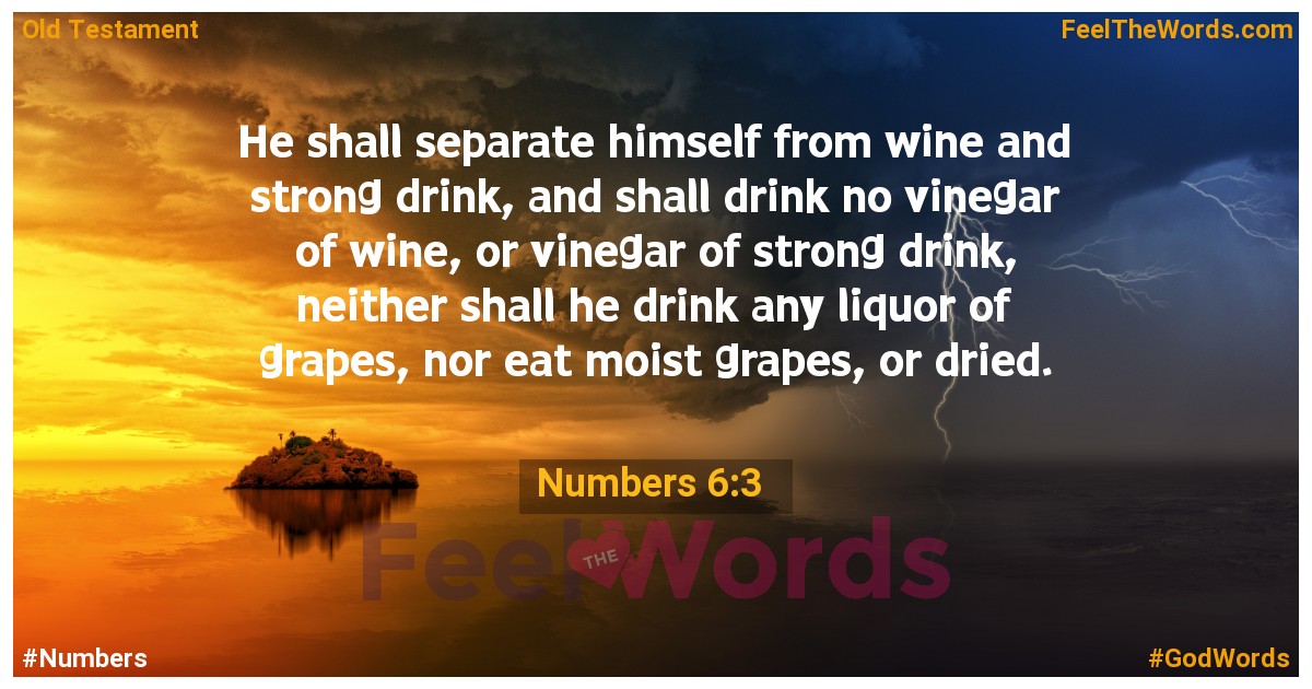 Numbers 6:3