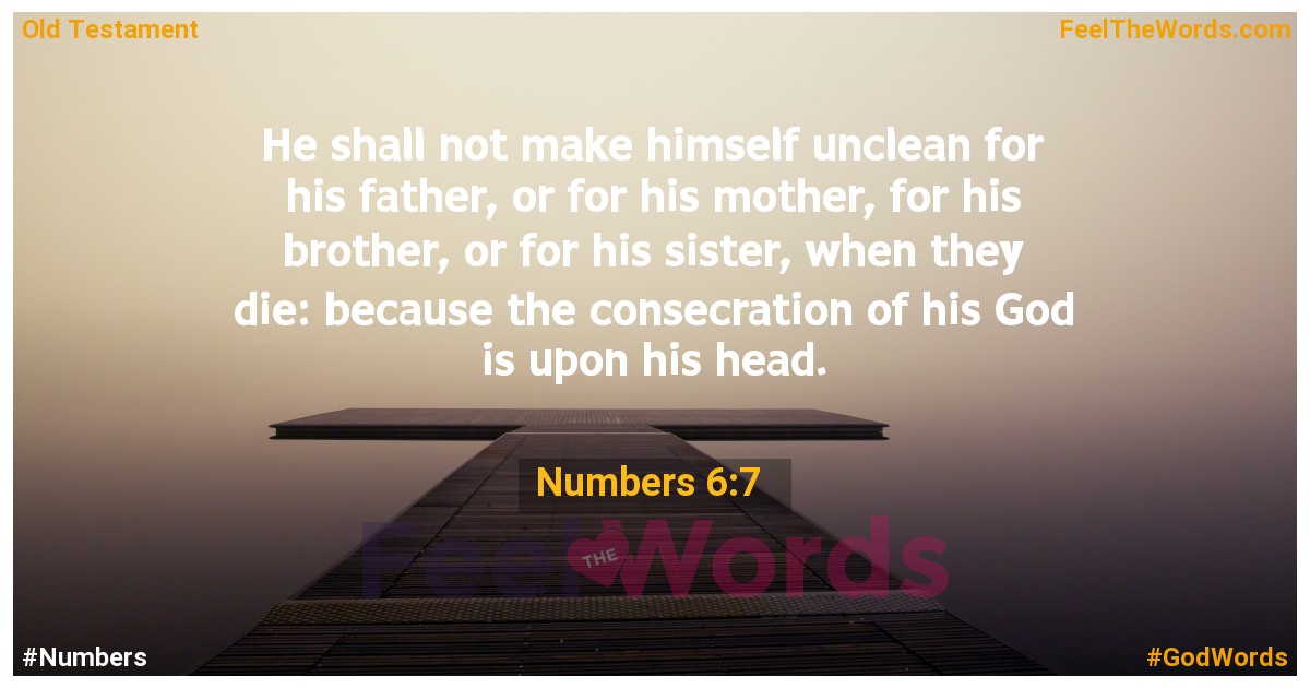 Numbers 6:7