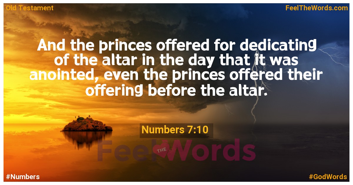 Numbers 7:10