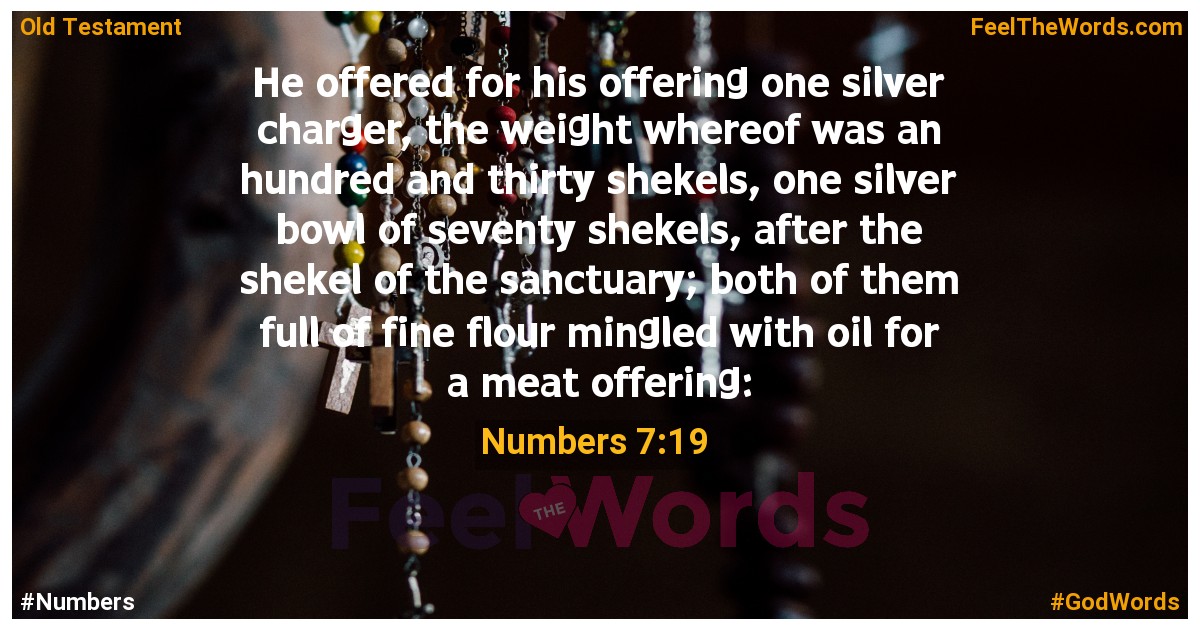 Numbers 7:19