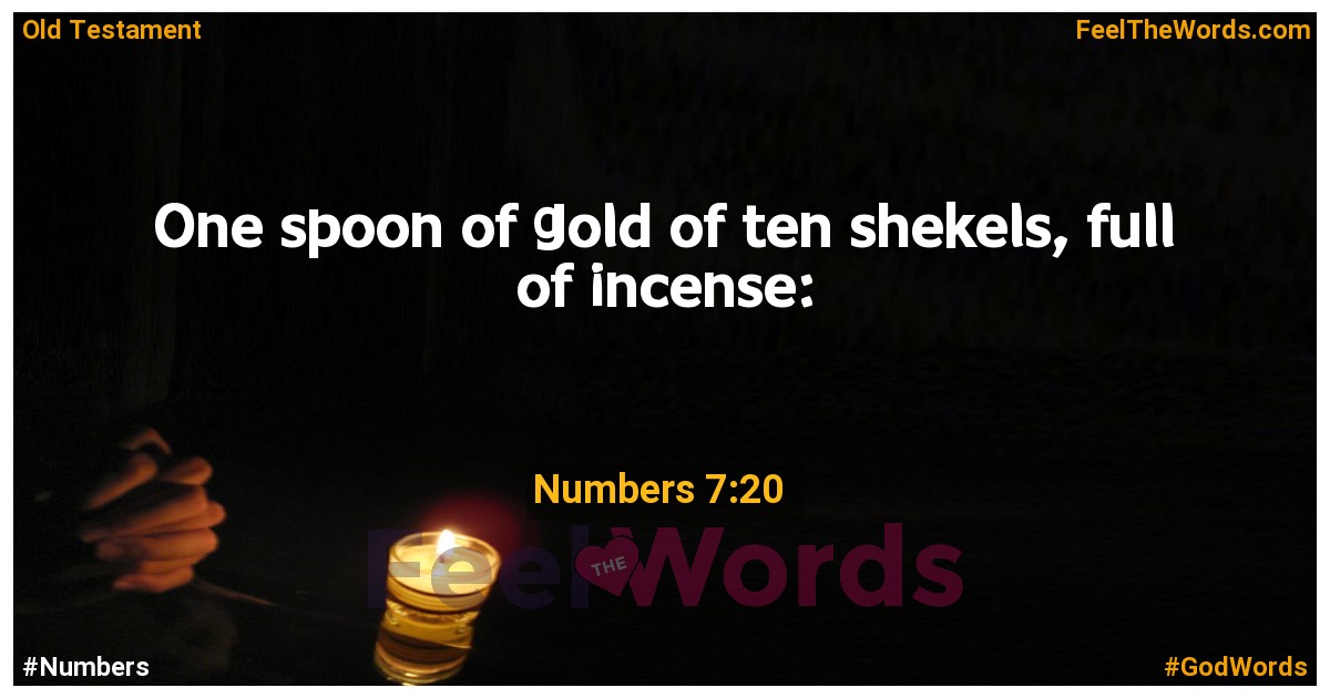 Numbers 7:20