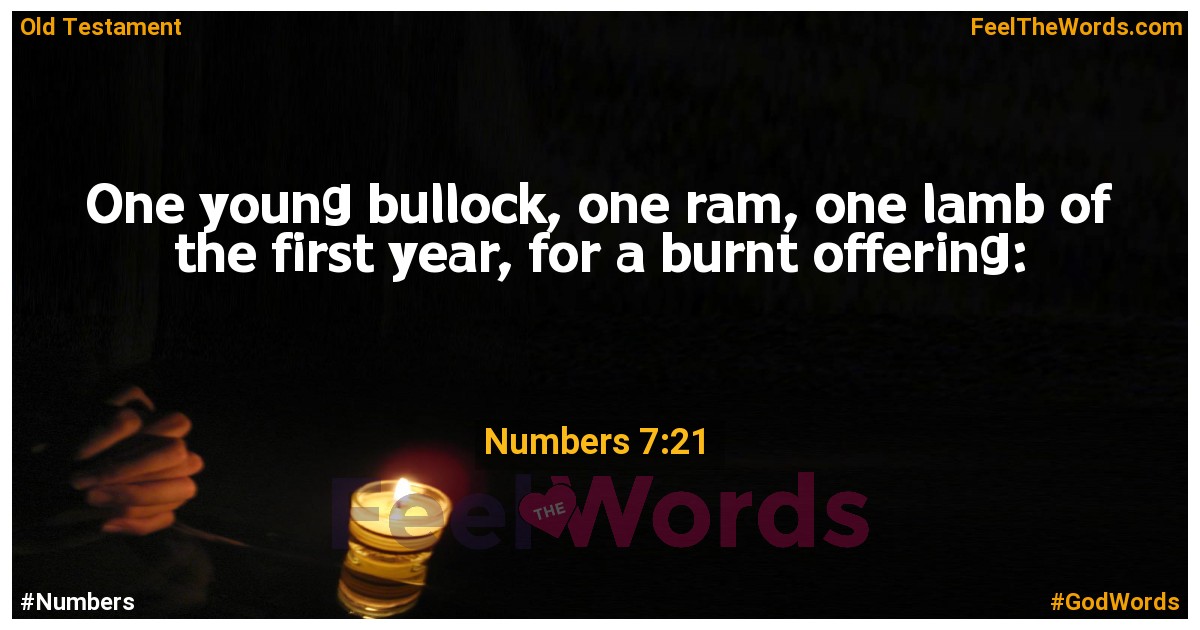 Numbers 7:21