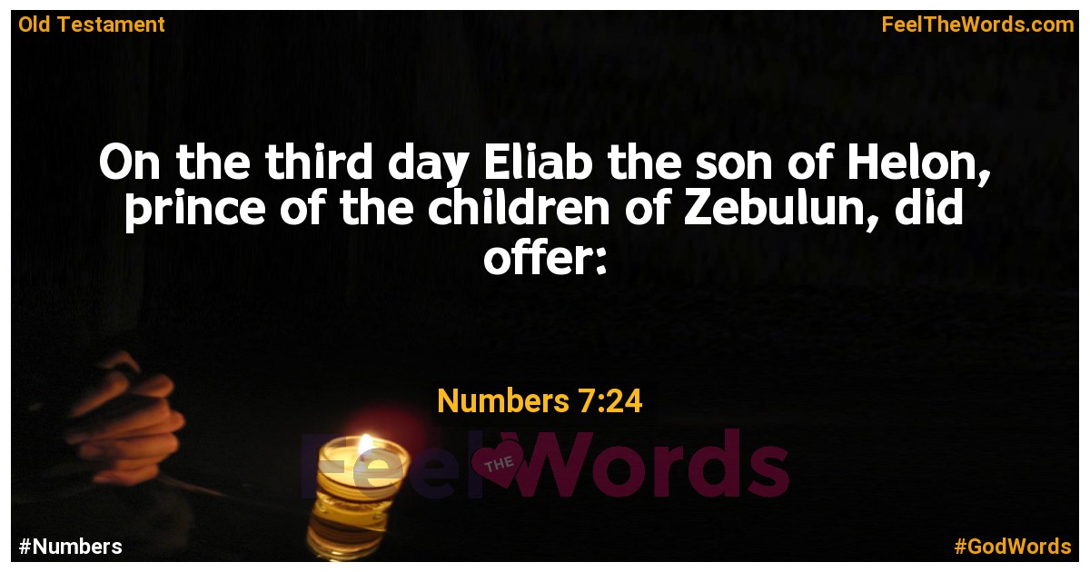 Numbers 7:24