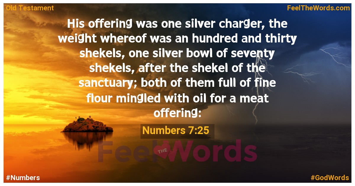 Numbers 7:25