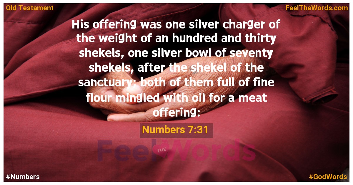 Numbers 7:31