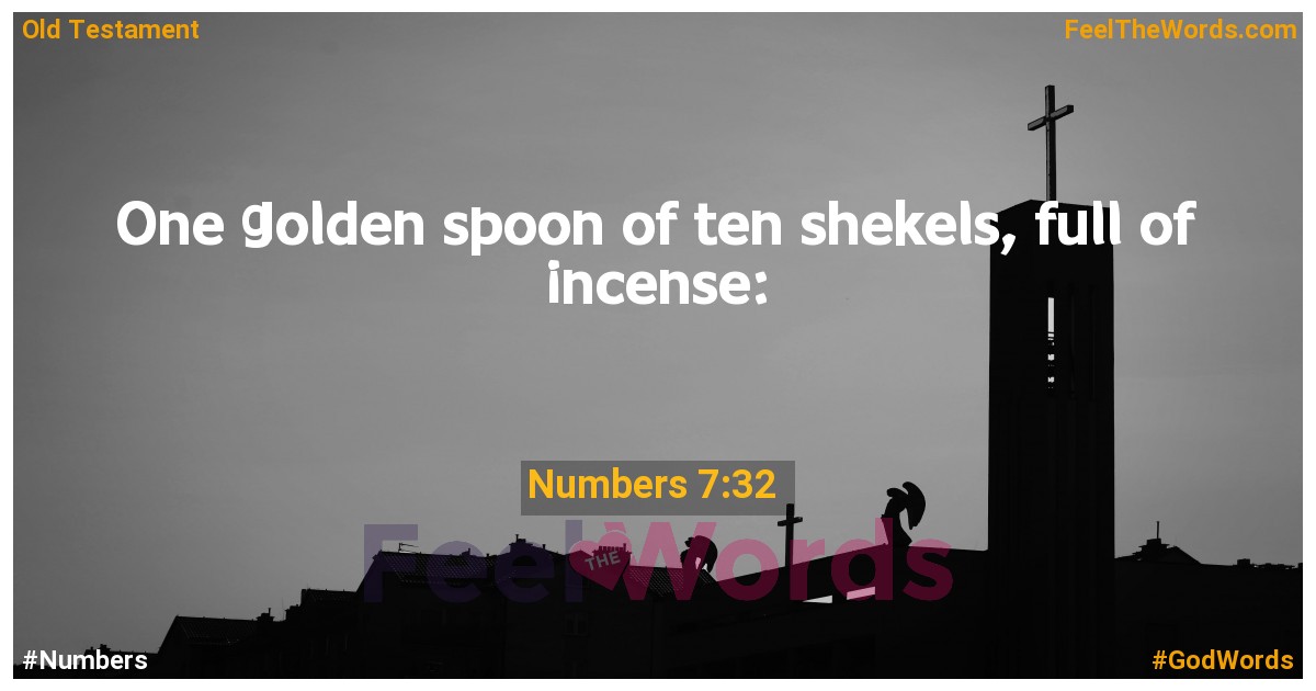 Numbers 7:32