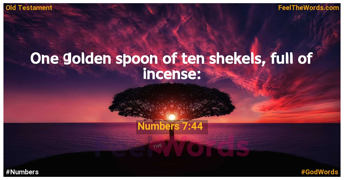 Numbers 7:44