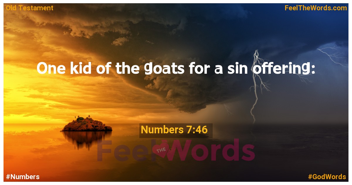 Numbers 7:46