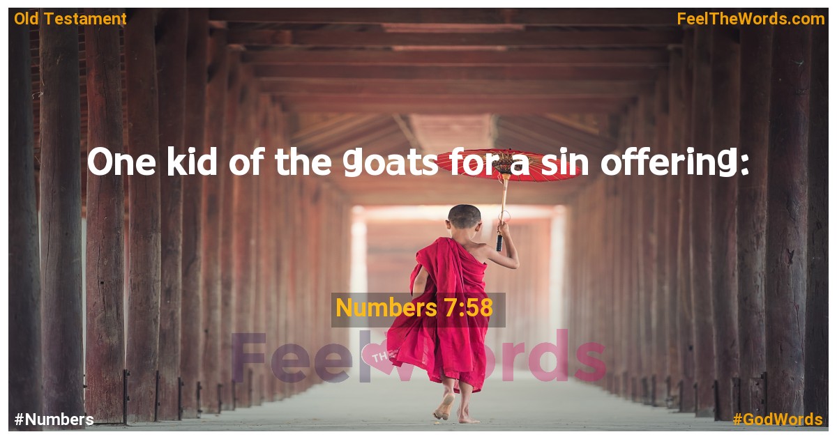 Numbers 7:58