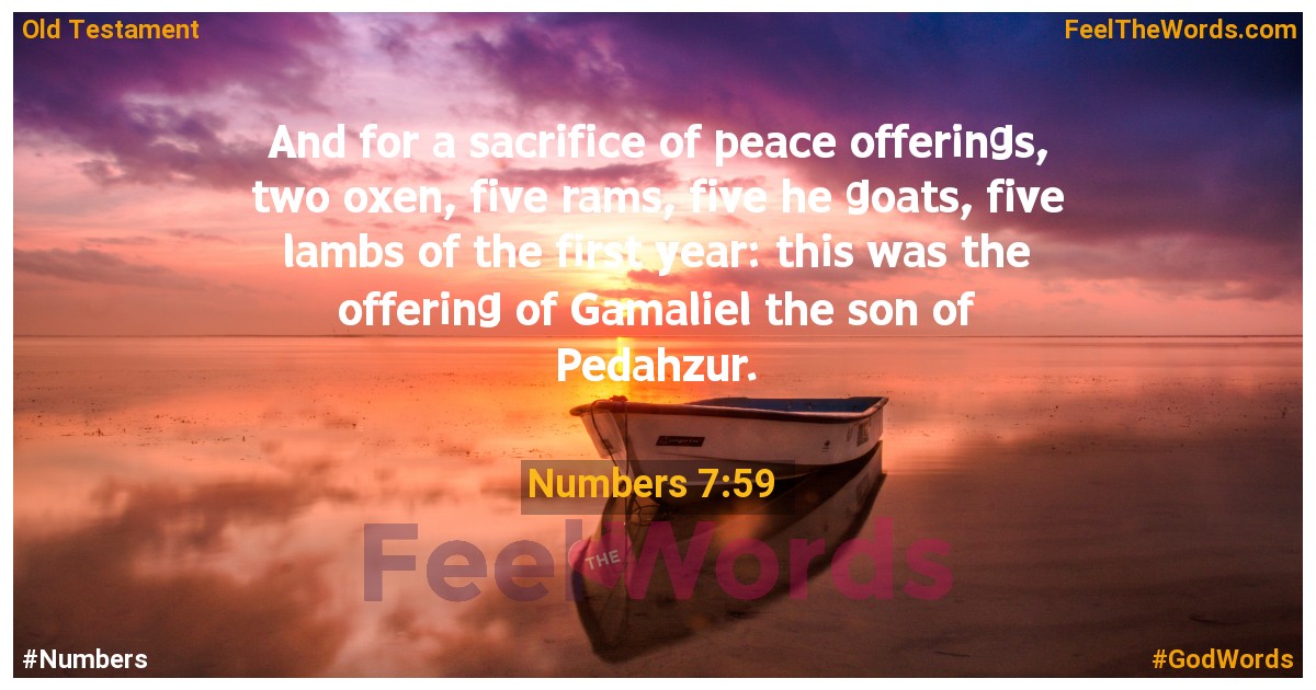 Numbers 7:59