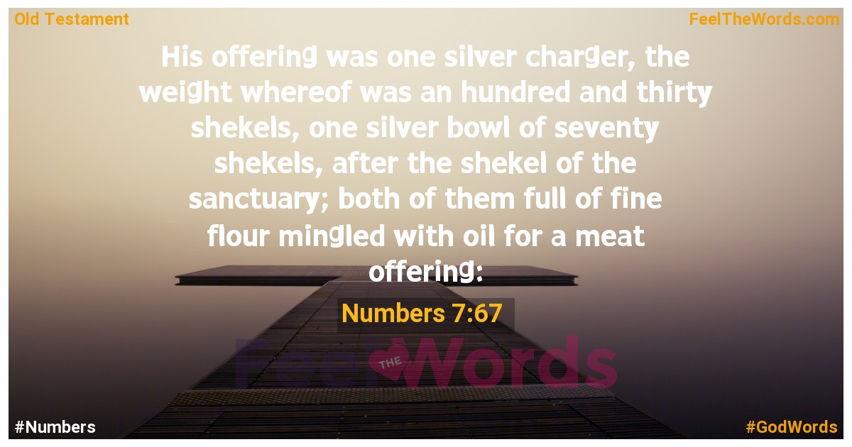 Numbers 7:67