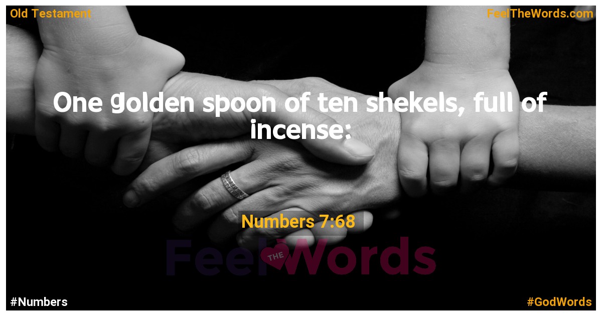 Numbers 7:68