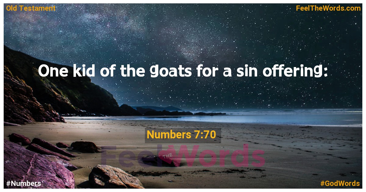 Numbers 7:70
