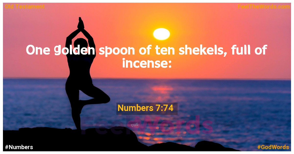 Numbers 7:74