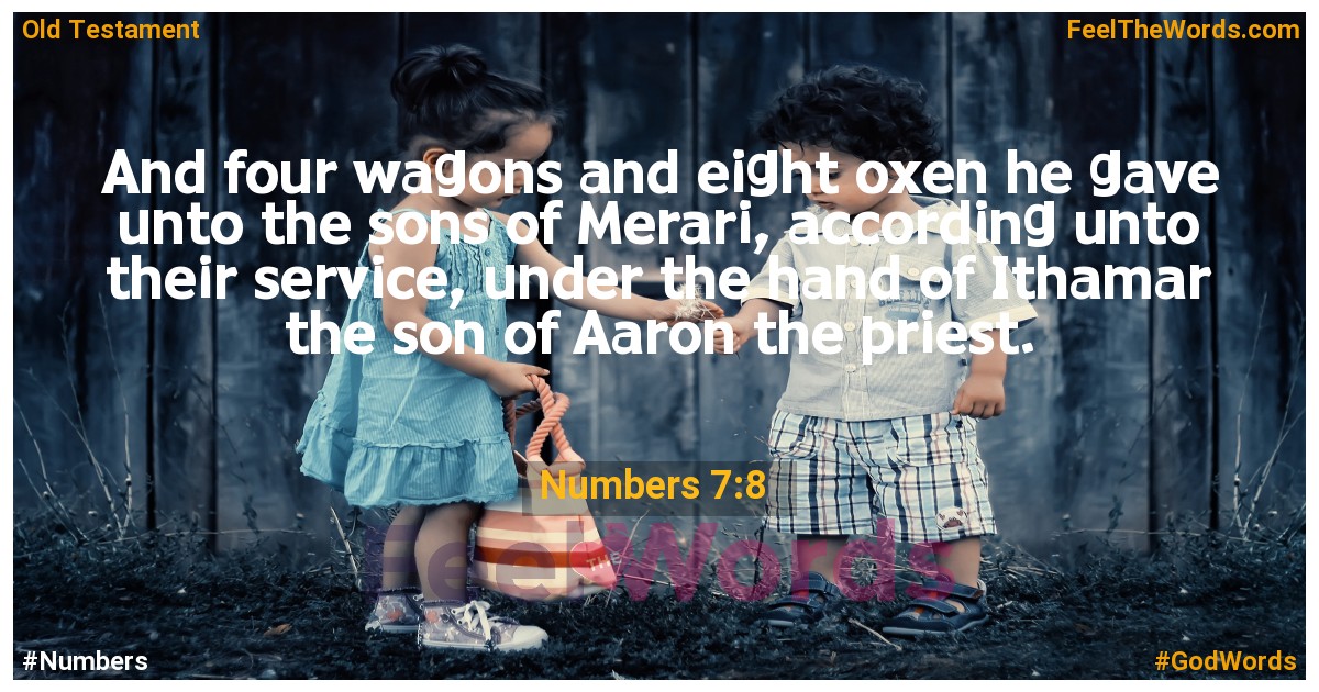 Numbers 7:8