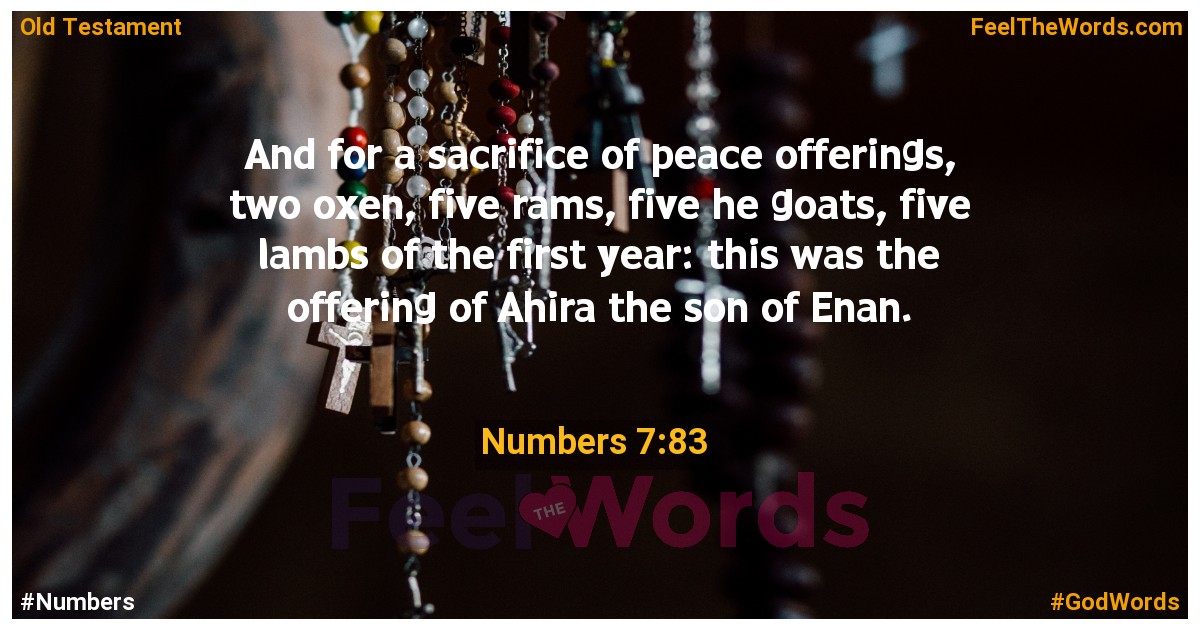 Numbers 7:83