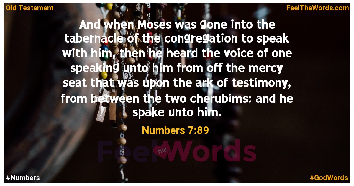 Numbers 7:89