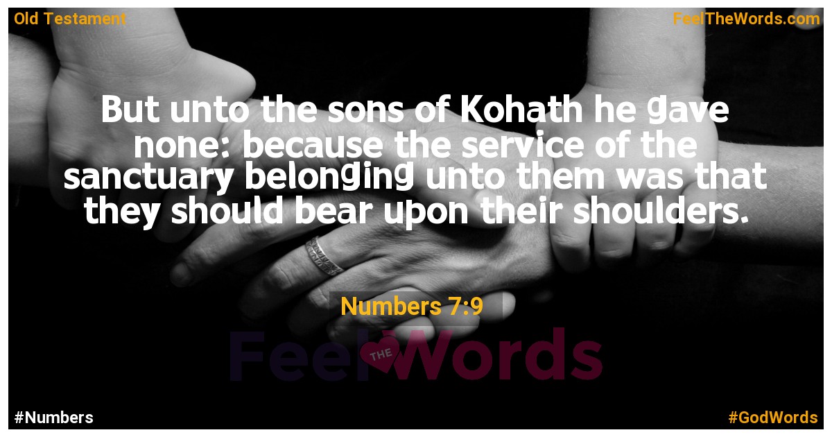 Numbers 7:9