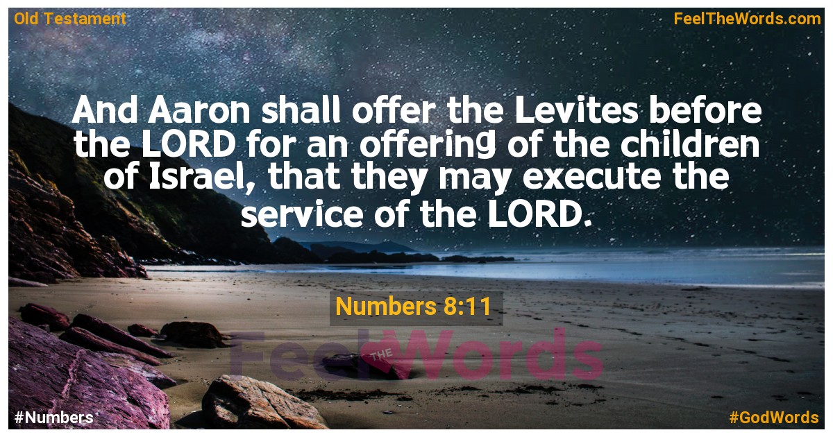 Numbers 8:11