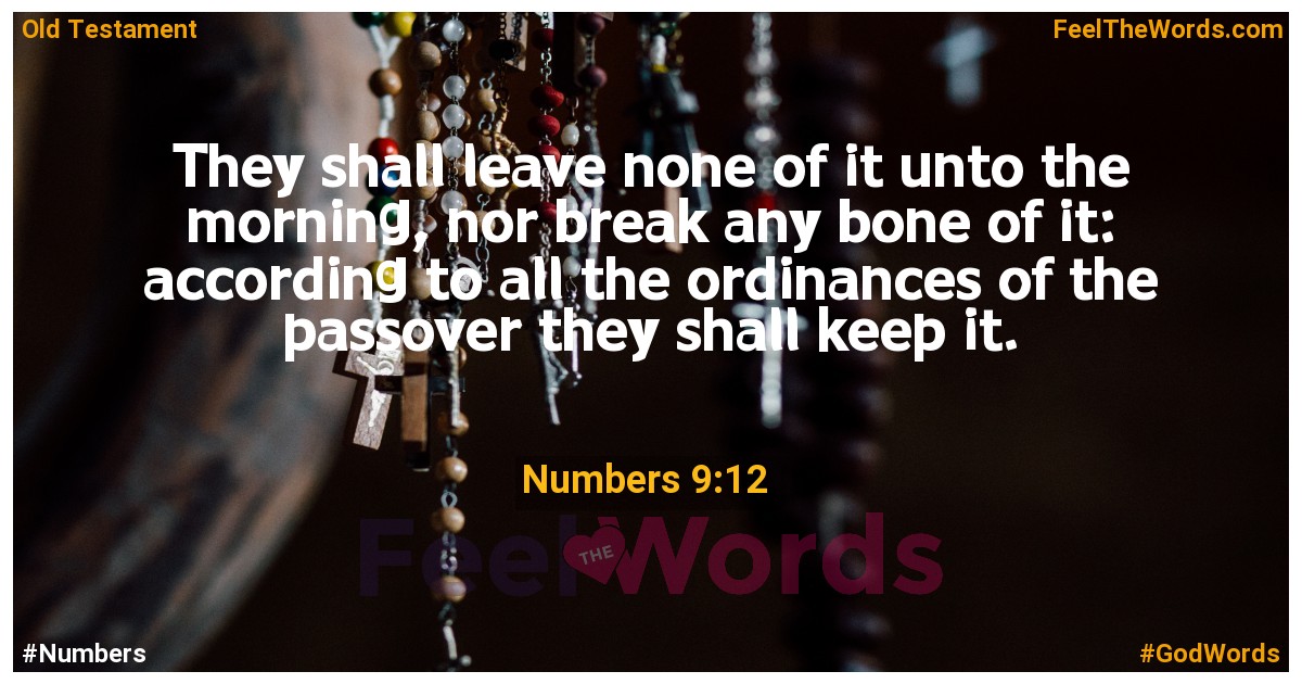 Numbers 9:12