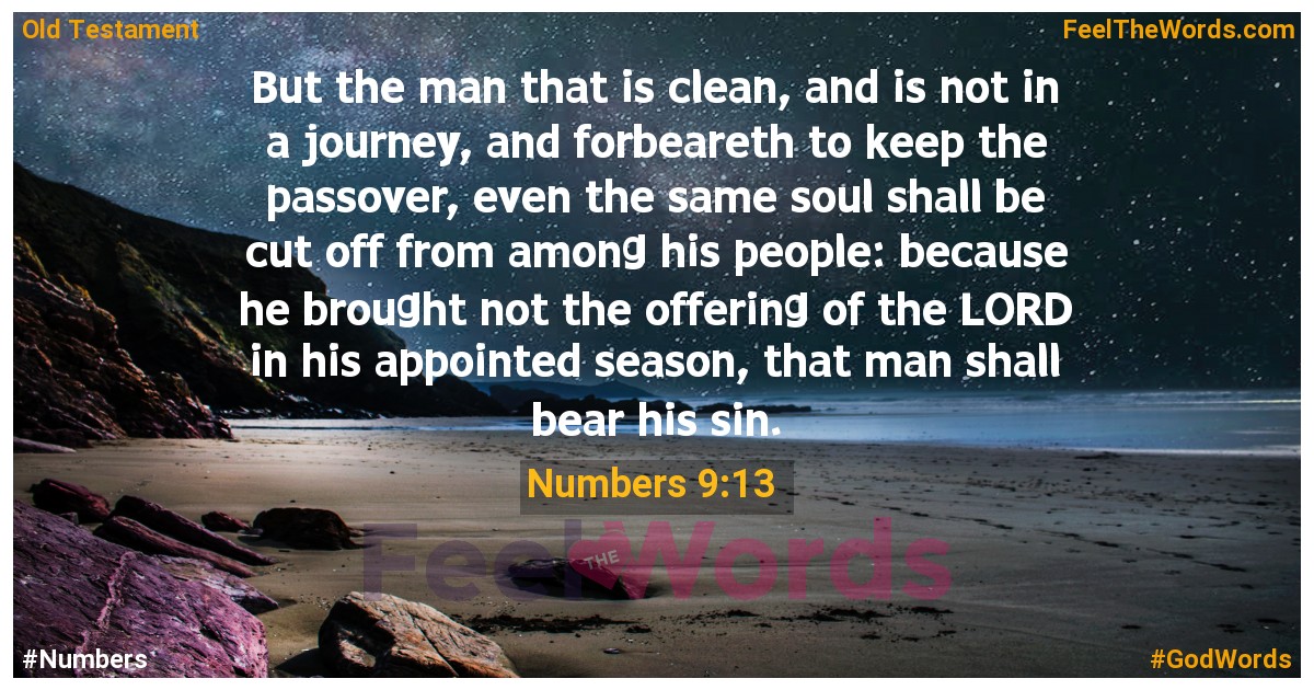 Numbers 9:13