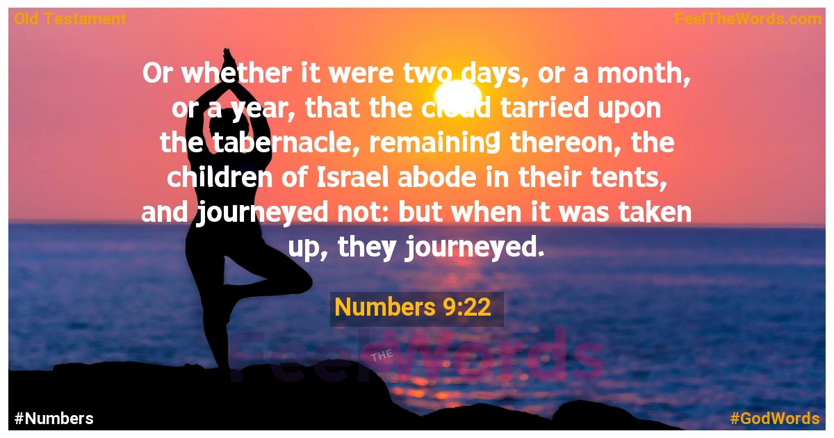 Numbers 9:22