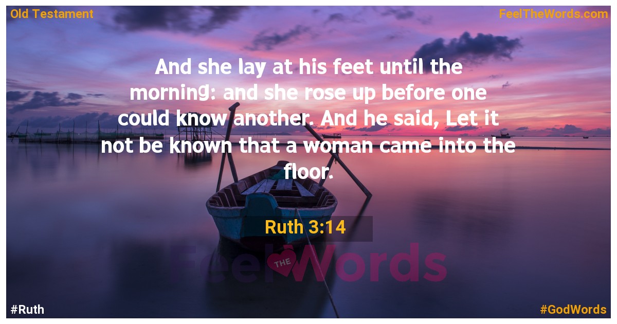 Ruth 3:14