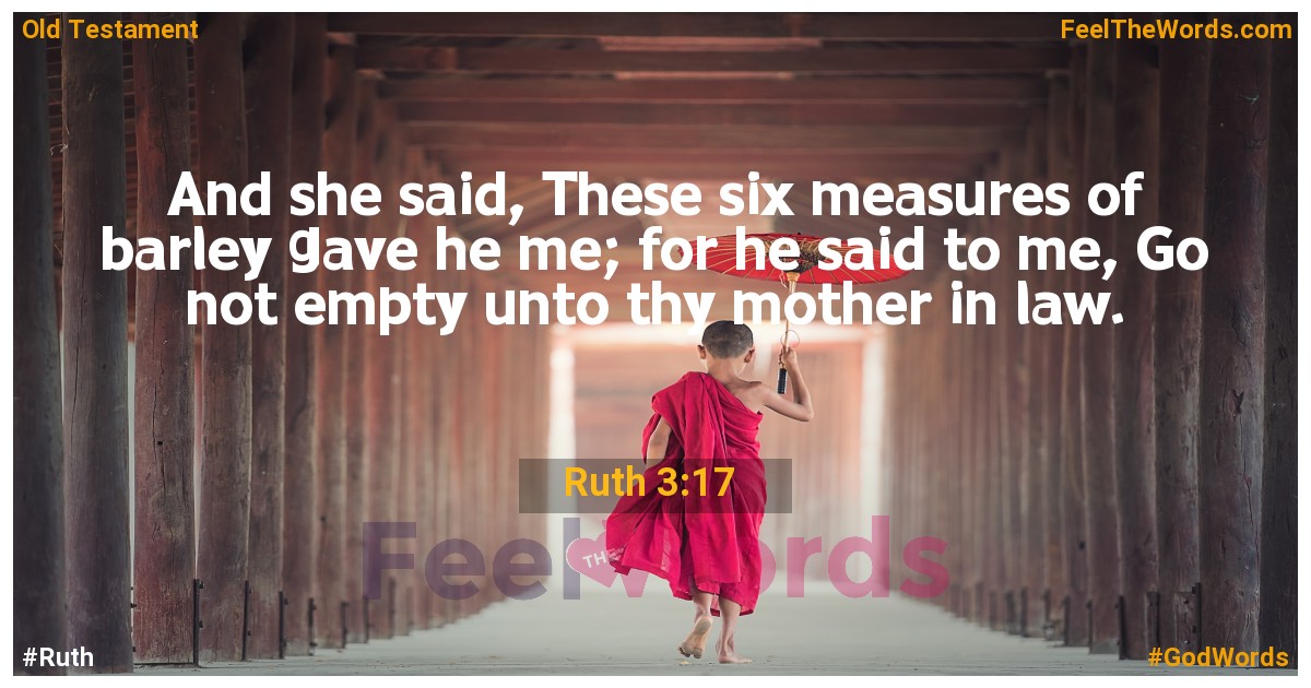 Ruth 3:17