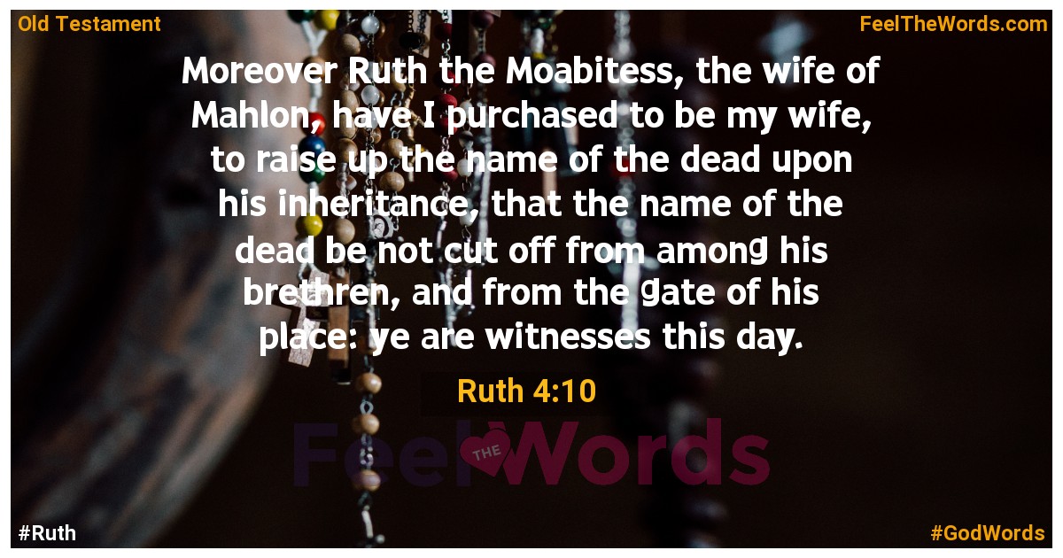 Ruth 4:10