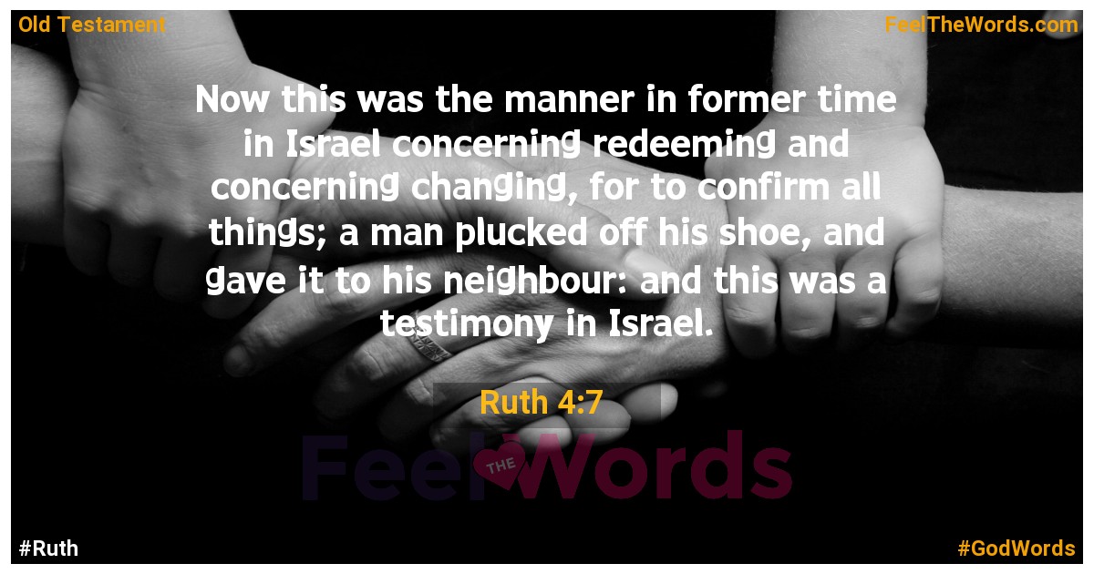 Ruth 4:7