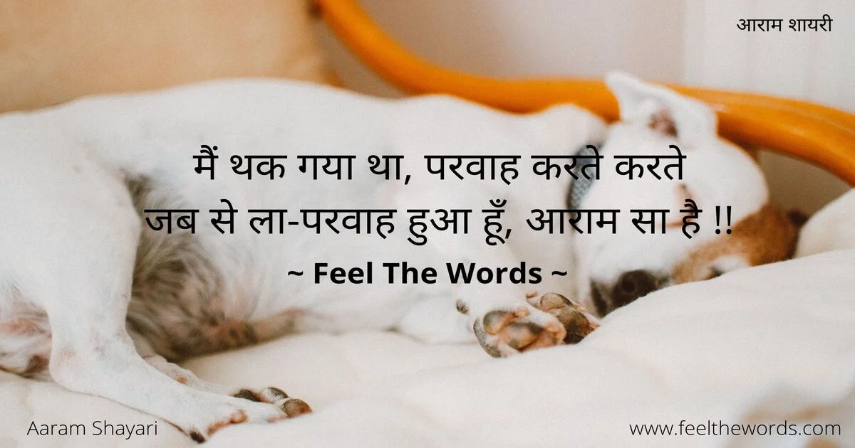 Top 10 Aaram Shayari (टॉप 10 आराम शायरी)