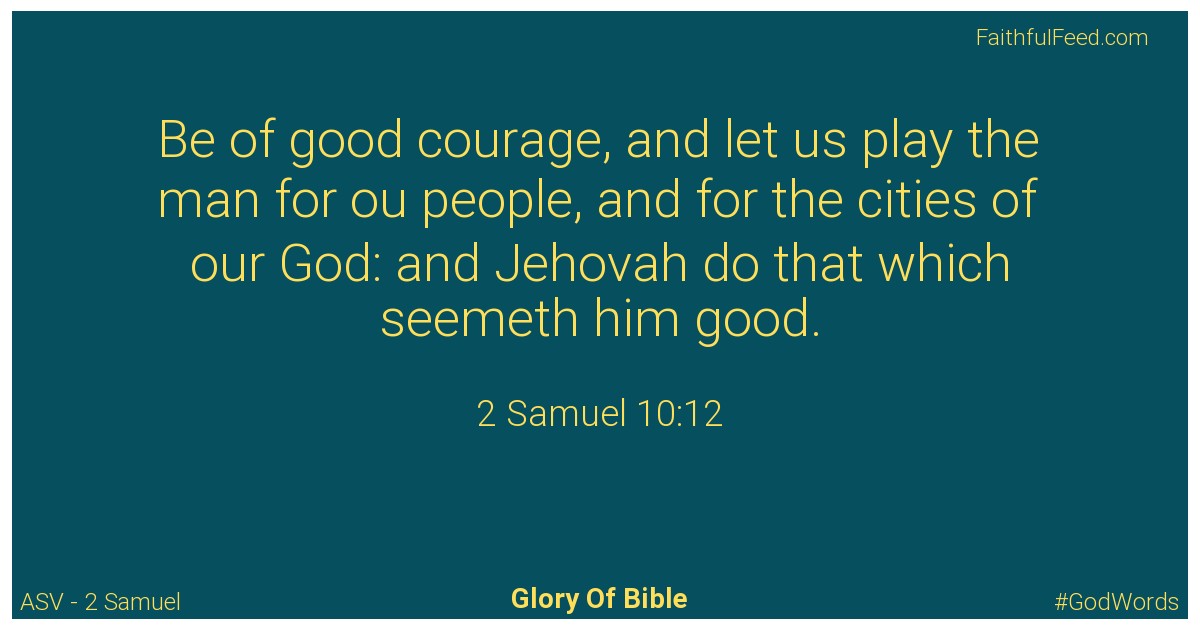 2-samuel 10:12 - Asv