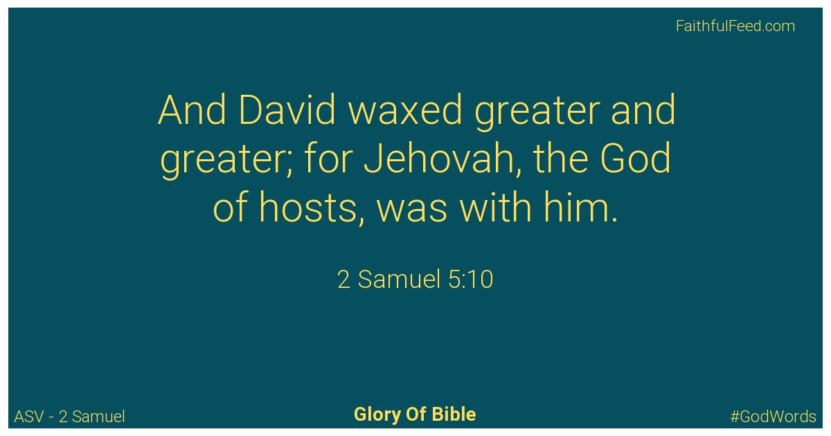2-samuel 5:10 - Asv
