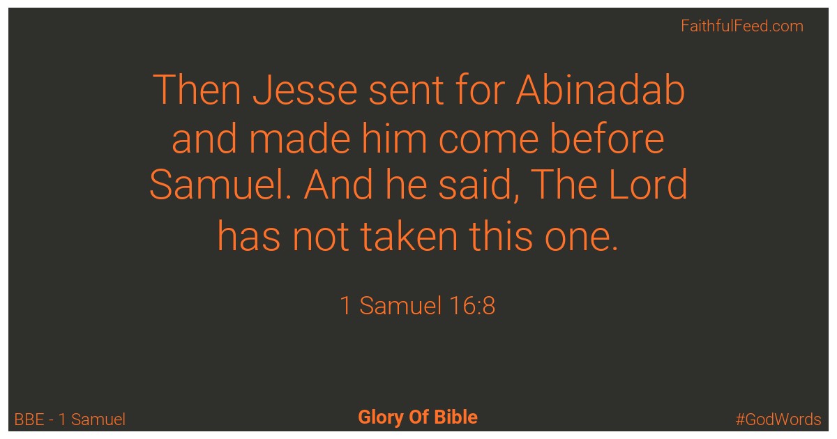 1-samuel 16:8 - Bbe