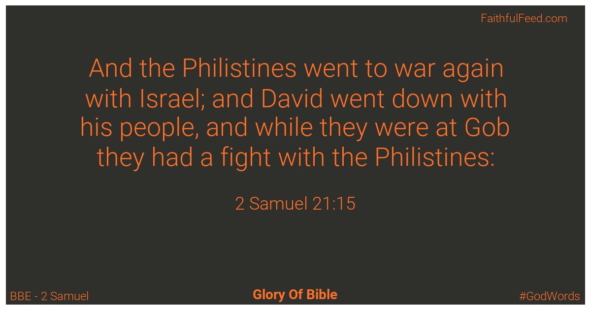 2-samuel 21:15 - Bbe
