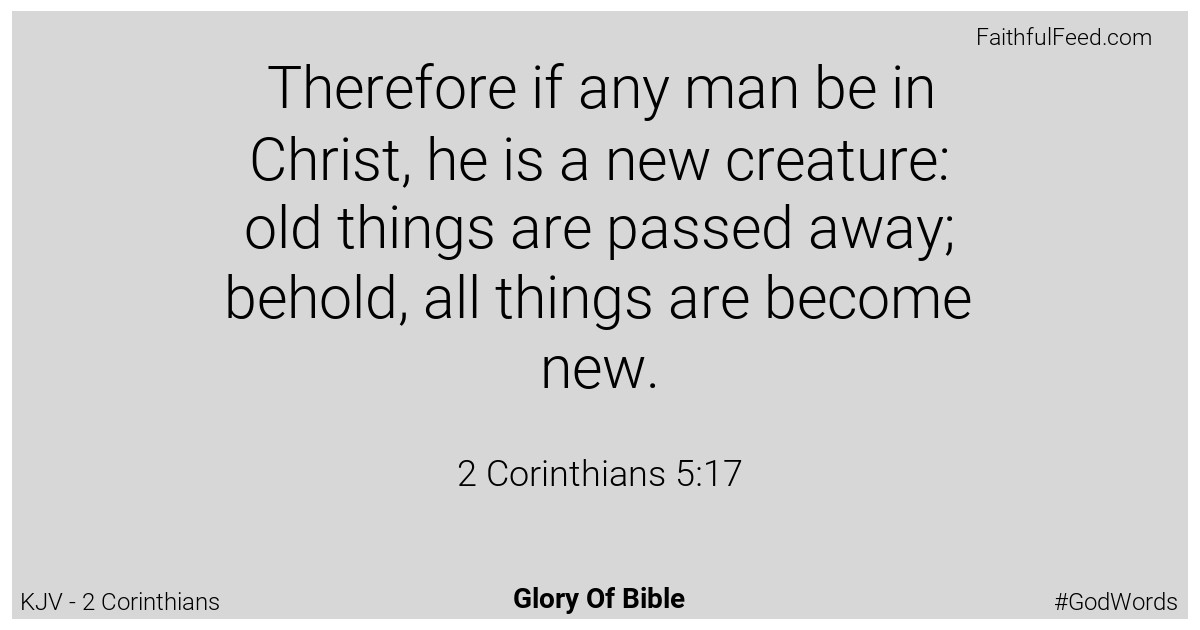 2-corinthians 5:17 - Kjv