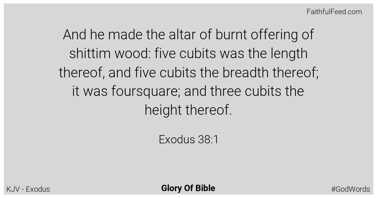 Exodus 38:1 - Kjv
