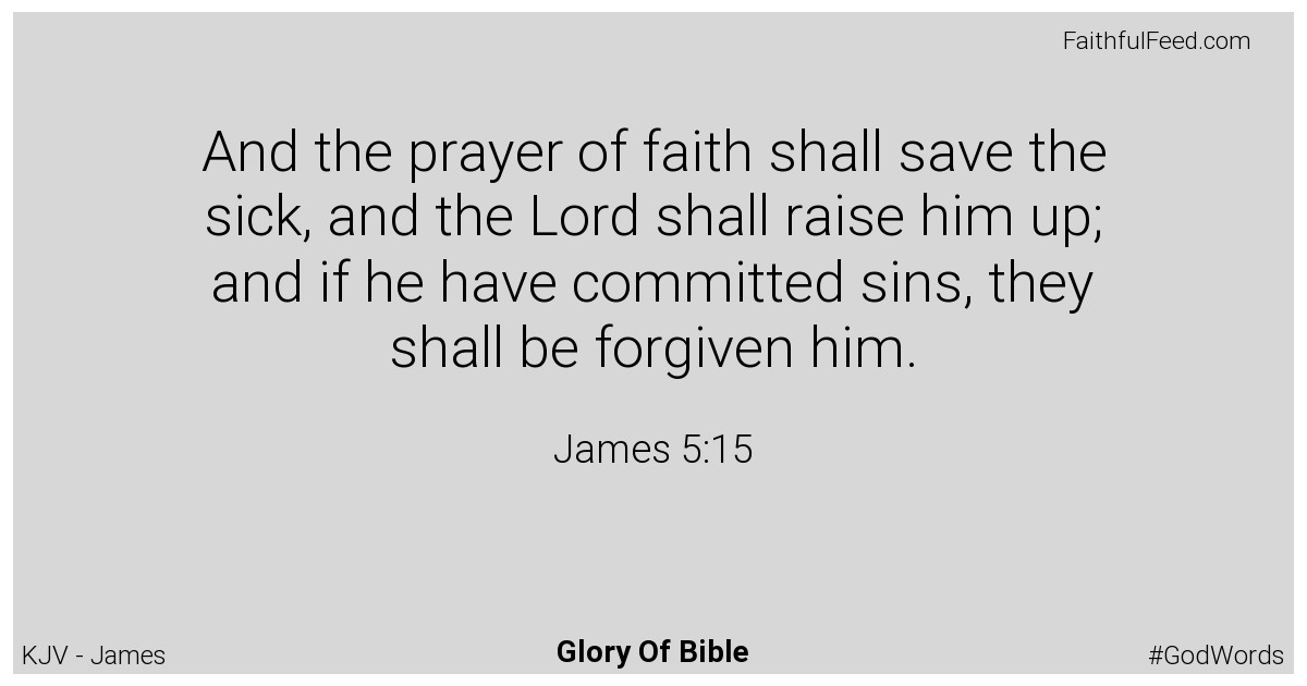 James 5:15 - Kjv