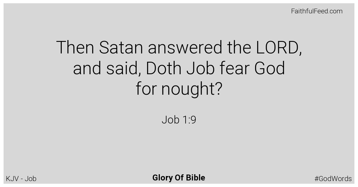 Job 1:9 - Kjv