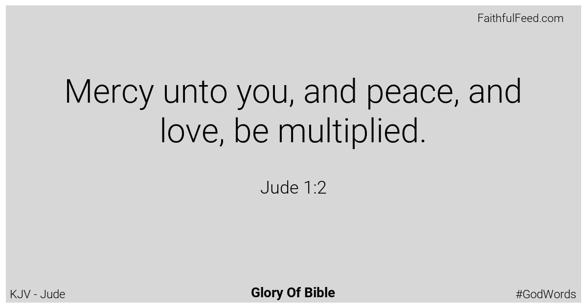 Jude 1:2 - Kjv