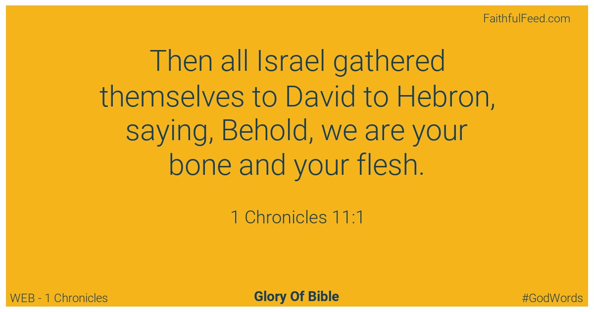 1-chronicles 11:1 - Web